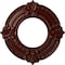 Ekena Millwork Benson Ceiling Medallion (Fits Canopies up to 4 1/8"), 9"OD x 4 1/8"ID x 5/8"P, Brushed Mahogany CM09BNBMF - alternate 1